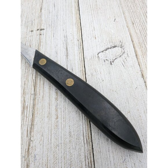 Vintage Stanley Meat Turning Fork 2 Prong 9" Black Handle - Picture 3 of 7